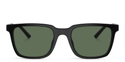 Shop OLIVER PEOPLES Mr. Federer Rectangle Sunglasses in Black online.