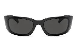 Shop PRADA Symbole Butterfly Sunglasses in Black online.
