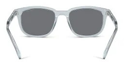 Shop PRADA Logo Pillow Sunglasses in Transparent Azure online.