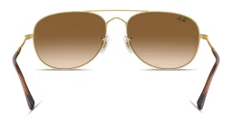 Shop Ray-Ban Bain Bridge Unisex Pilot Sunglasses in Polished Gold online.