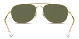 Shop Ray-Ban Bain Bridge Unisex Pilot Sunglasses in Arista Gold online.
