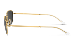 Shop Ray-Ban Logo Unisex Irregular Sunglasses in Gold online.