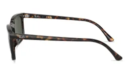Shop Ray-Ban Logo-Embossed Unisex Rectangle Sunglasses in Havana online.
