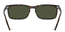 Shop Ray-Ban Logo-Embossed Unisex Rectangle Sunglasses in Havana online.