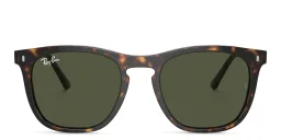 Shop Ray-Ban Logo Unisex Square Sunglasses in Havana online.