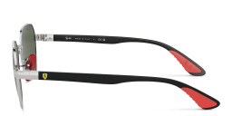 Shop Ray-Ban Scuderia Ferrari Collection Unisex Irregular Sunglasses in Silver online.