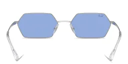 Shop Ray-Ban Yevi Unisex Irregular Sunglasses in Silver online.