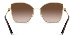Shop TIFFANY T Motif Butterfly Sunglasses in Pale Gold online.