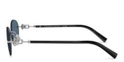 Shop TIFFANY Tiffany HardWear Rimless Oval Sunglasses in Silver online.