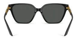 Shop VERSACE Medusa Butterfly Sunglasses in Black online.