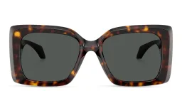 Shop VERSACE Medusa Irregular Sunglasses in Havana online.