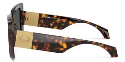 Shop VERSACE Medusa Irregular Sunglasses in Havana online.