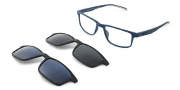 تسوق نظارات طبية كليب أون بإطار مستطيل EYE'M بلون أزرق أونلاين.