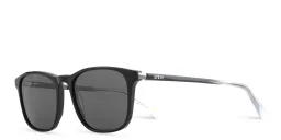 Shop EYE'M Square Sunglasses in Black online.