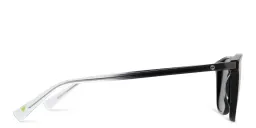 Shop EYE'M Square Sunglasses in Black online.