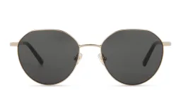 Shop EYE'M Round Sunglasses in Gold online.
