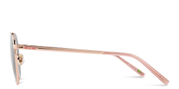 Shop EYE'M Round Sunglasses in Rose Gold online.