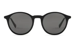 Shop EYE'M Round Sunglasses in Black online.