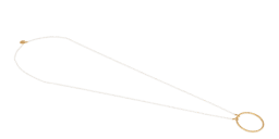 Shop LUTECE Camille Glasses Necklace in White online.