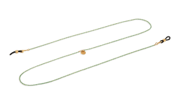 Shop LUTECE Camille Glasses Chain in Green online.