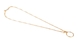 Shop LUTECE Juliette Glasses Necklace in Gold online.