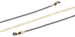 Shop DIFFUSER TOKYO Black Spinel Unisex Glasses Chain online.