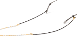Shop DIFFUSER TOKYO Black Spinel Unisex Glasses Chain online.
