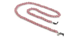 Shop The RICCI DISTRICT Lava Stone Unisex Glasses Chain in Rose online.