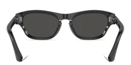 Shop BURBERRY Logo Signature Irregular Sunglasses in Grey online.