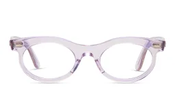 Shop Ray-Ban Wayfarer Oval Optics Change Eyeglasses in Purple online.
