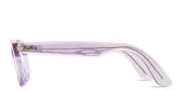Shop Ray-Ban Wayfarer Oval Optics Change Eyeglasses in Purple online.