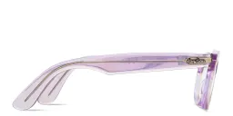 Shop Ray-Ban Wayfarer Oval Optics Change Eyeglasses in Purple online.