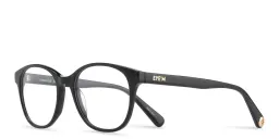Shop EYE'M Round Eyeglasses in Matte Black online.