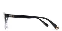 Shop EYE'M Round Eyeglasses in Gradient Black online.