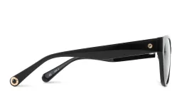 Shop EYE'M Square Sunglasses in Shiny Black online.