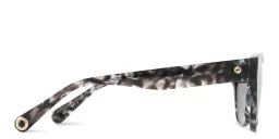 Shop EYE'M Square Sunglasses in Black online.