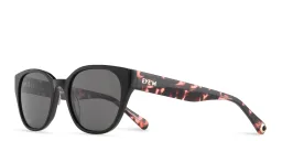 Shop EYE'M Square Sunglasses in Black & Pink Havana online.