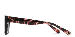 Shop EYE'M Square Sunglasses in Black & Pink Havana online.