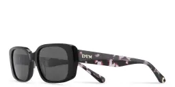 Shop EYE'M Rectangle Sunglasses in Purple online.