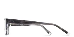 Shop EYE'M Square Eyeglasses in Grey online.