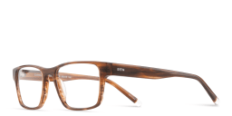 Shop EYE'M Square Eyeglasses in Brown online.