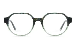 Shop EYE'M Round Eyeglasses in Green online.