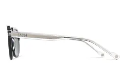 تسوق نظارات شمسية مربّعة EYE'M بلون شفاف أونلاين.