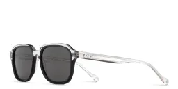 Shop EYE'M Square Sunglasses in Clear online.