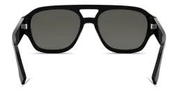 Shop FENDI Fendigraphy Square Sunglasses in Black online.
