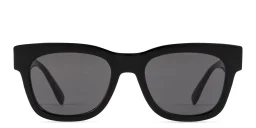 Shop FENDI Diagonal Square Sunglasses in Black online.