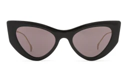 Shop GUCCI Gucci Fork Cat-Eye Sunglasses in Black online.