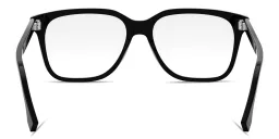 Shop FENDI Fendi Fine Black Square Eyeglasses in Black online.