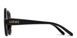 Shop LOEWE Think Oversized Square Sunglasses in Black online.