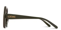 Shop LOEWE Think Oversized Square Sunglasses in Green online.
